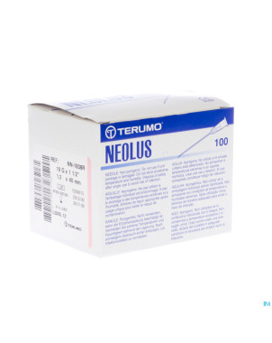 Terumo aiguille neolus 18g 1 1/2 rb rose 100