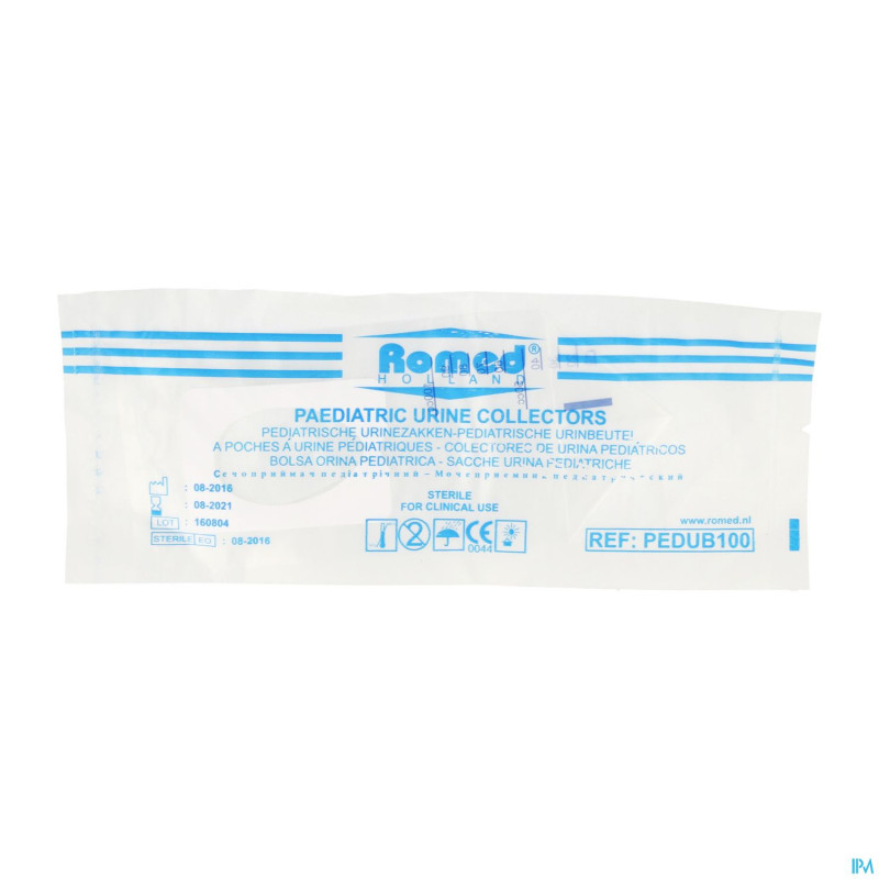 Sac urine pediatrique ster unisex romed    pontos