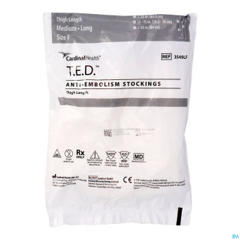 Ted bas cuisse 35490 m long   blanc