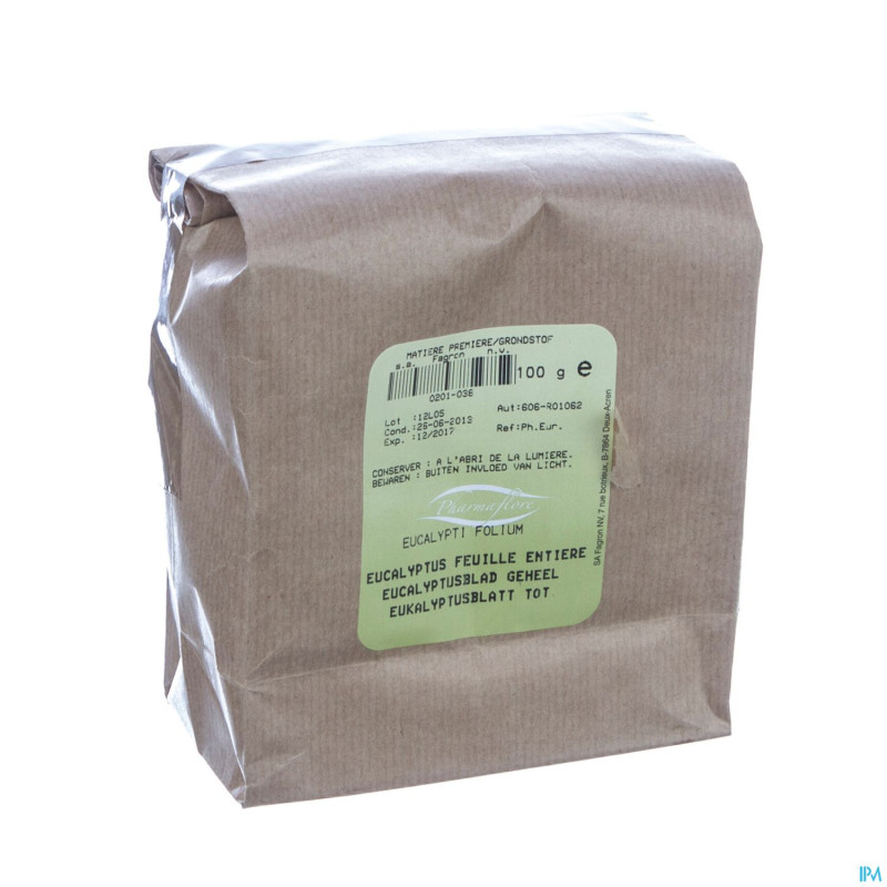 Eucalyptus feuille entier boite    100g pharmafl