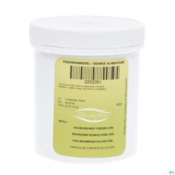 Bourdaine (frangule) ecorce poudre   100g pharmafl