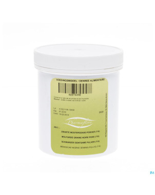 Moutarde noir graine farine pot    250g pharmafl