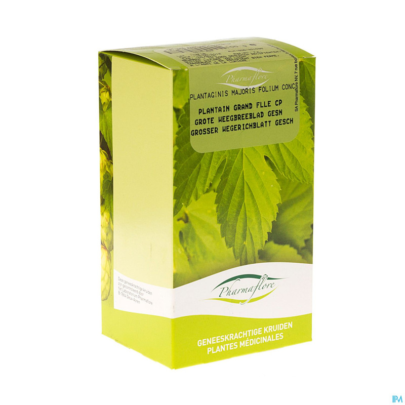 Plantain grand feuille boite    100g pharmafl