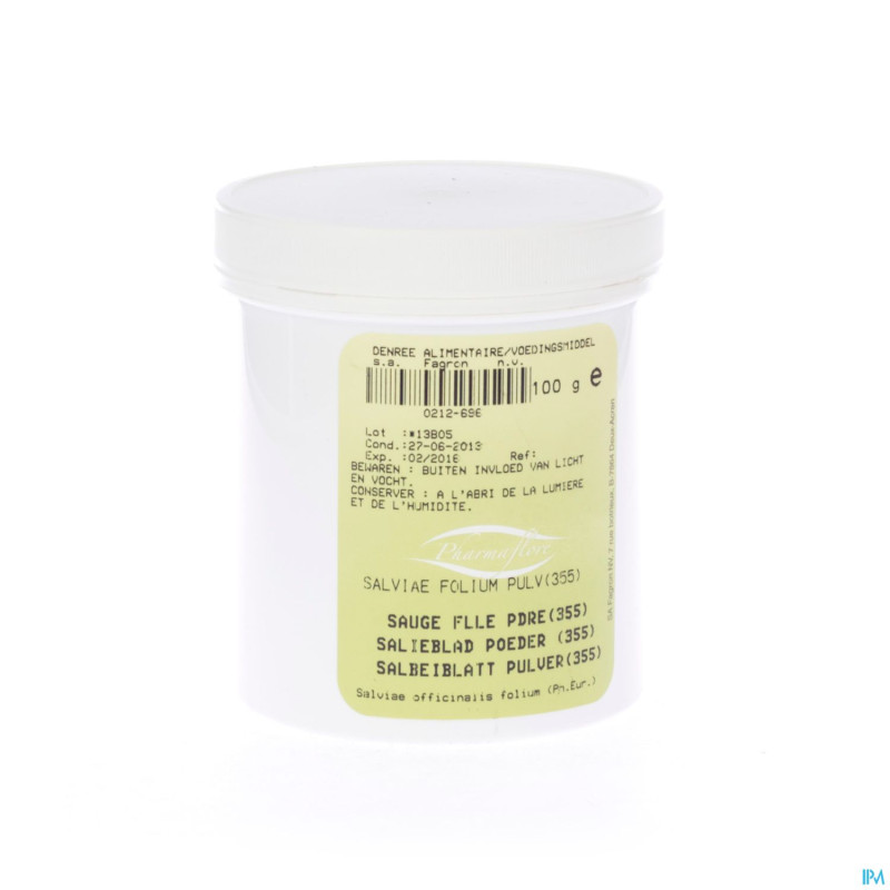 Sauge officinale feuille pdr    100g fag