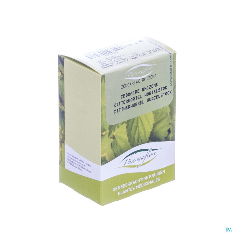 Zedoaire rhizome boite    100g pharmafl