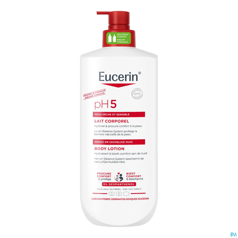 Eucerin ph5 lait corps peau sec.&sens. pompe 750ml