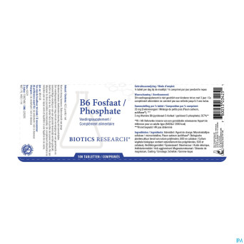 B6 phosphate biotics    comp 100
