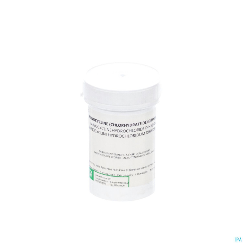 Minocycline hcl 2h2o    25g aca