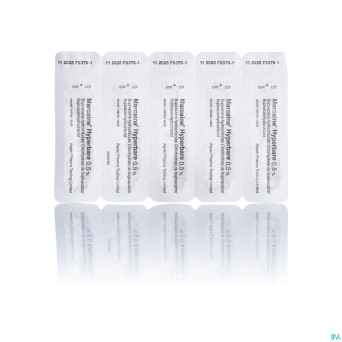 Marcaine 0,5% hyperbare amp inj 5x4ml