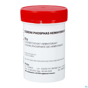 Codeine phosphate hemihydrate 10g fag