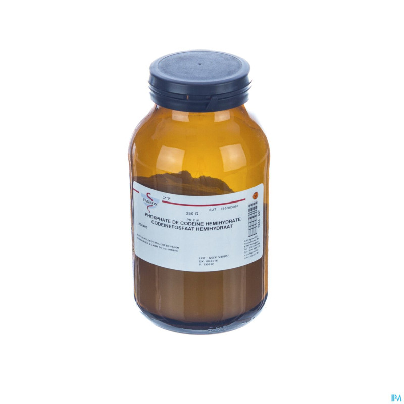Codeine phosphate hemihydrate  250g fag