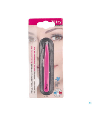Vitry classic pince epil prof oblique inox    1022