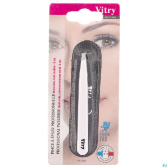 Vitry classic pince epil prof oblique inox    1022