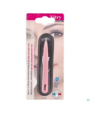 Vitry classic pince epil prof oblique inox    1022