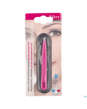 Vitry classic pince epil prof oblique inox    1022