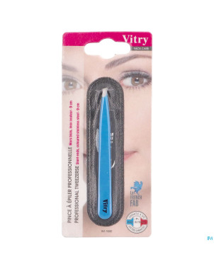 Vitry classic pince epil prof oblique inox    1022