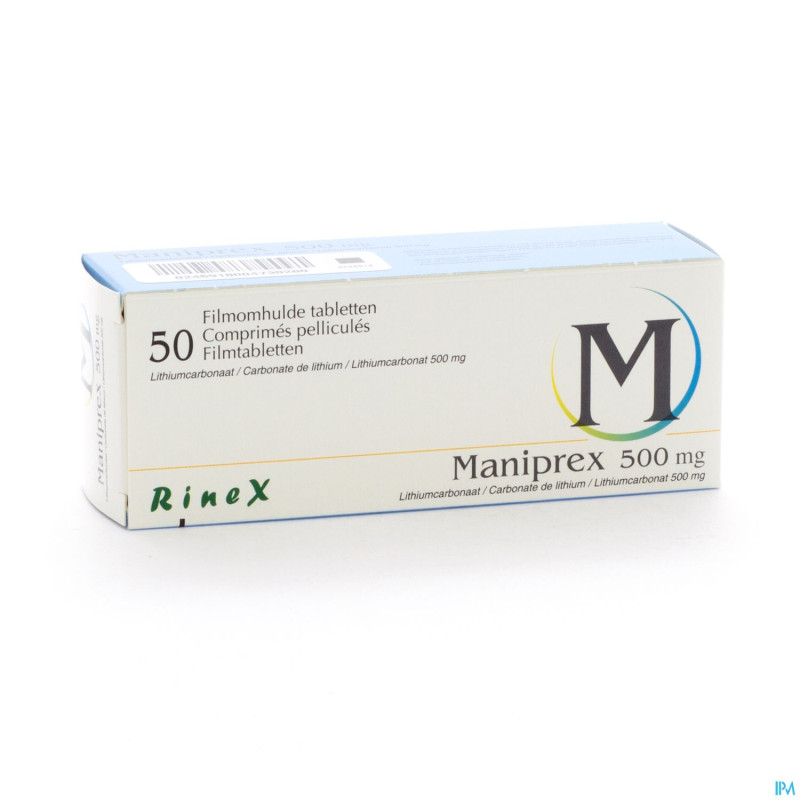 Maniprex 500 comp   50 x 500 mg