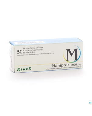 Maniprex 500 comp   50 x 500 mg