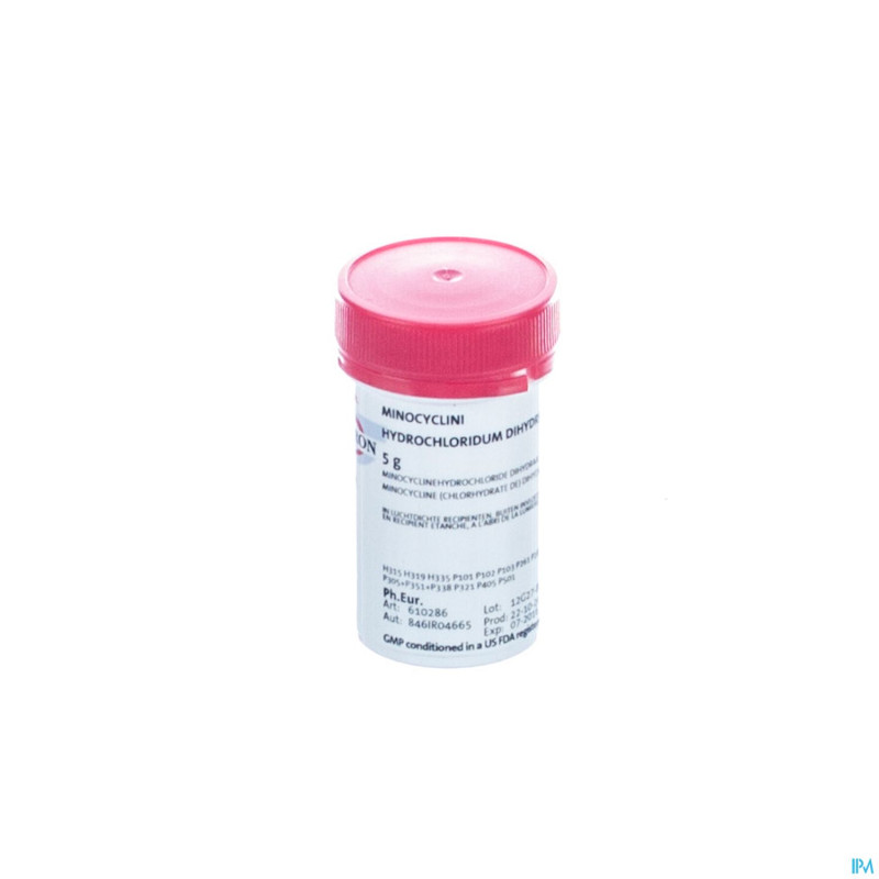 Minocycline hcl dihydrate    5g fag