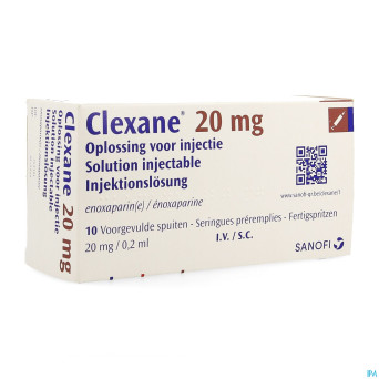 Clexane ser inj 10 x 20 mg/0,2 ml
