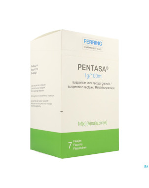Pentasa susp rect 7x1g/100ml