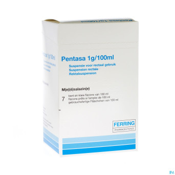 Pentasa susp rect 7x1g/100ml