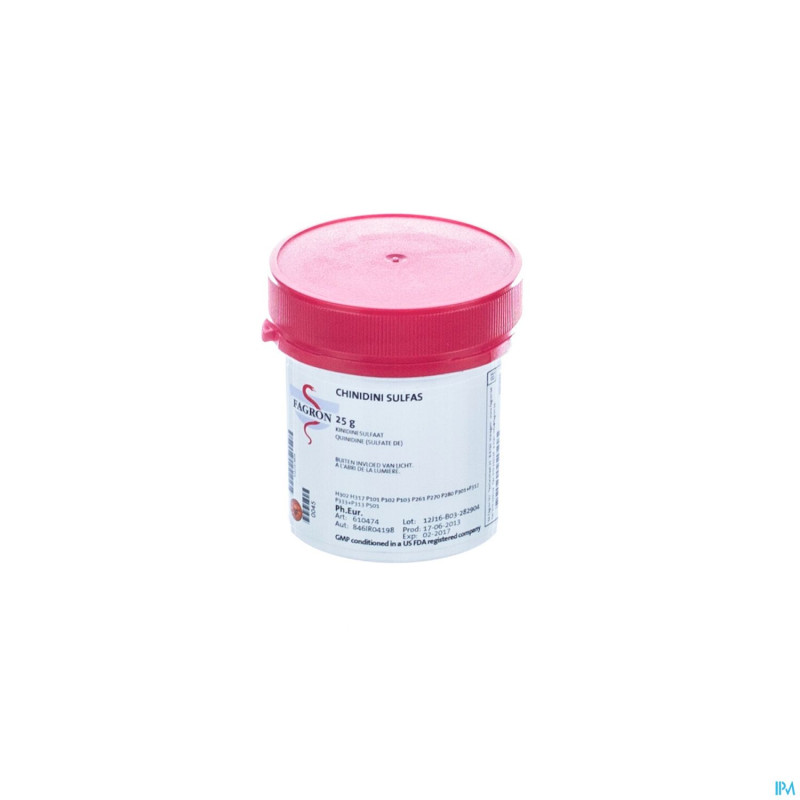 Quinidine sulfate vrac    25g fag