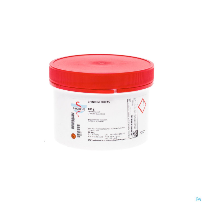 Quinidine sulfate vrac    100g fag