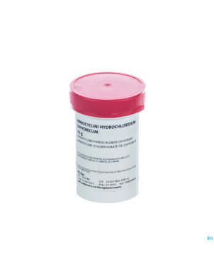 Minocycline hcl dihydrate   25g fag