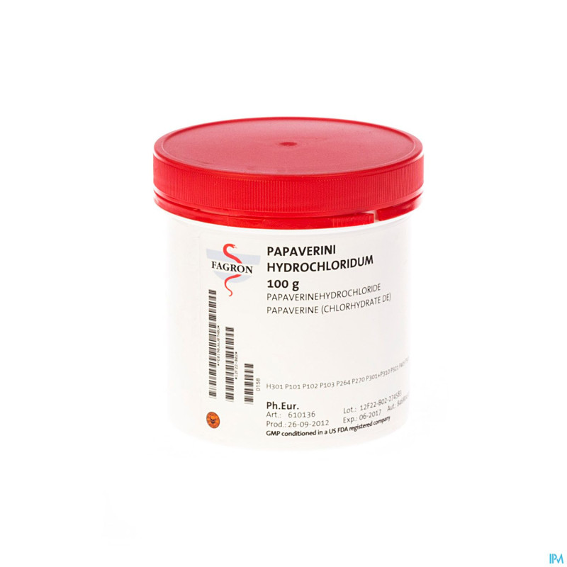 Papaverine chlorhydrate vrac    100g fag