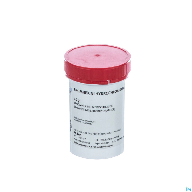 Bromhexine chlorhydrate vrac    10g fag