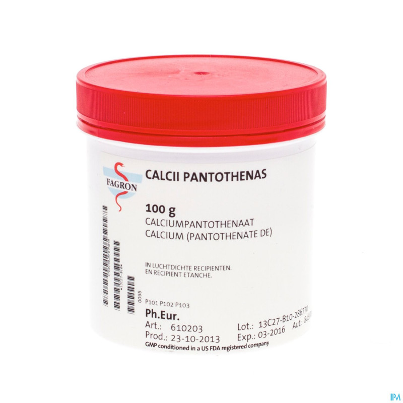 Calcium panthotenate d- lourd    100g fag