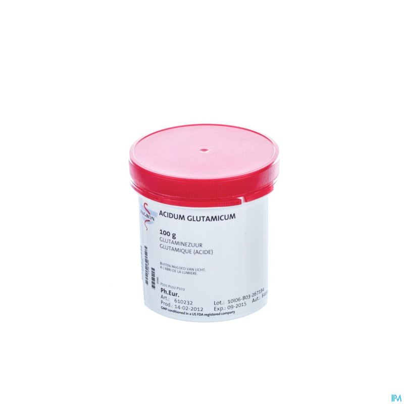 Acide glutamique vrac    100g fag