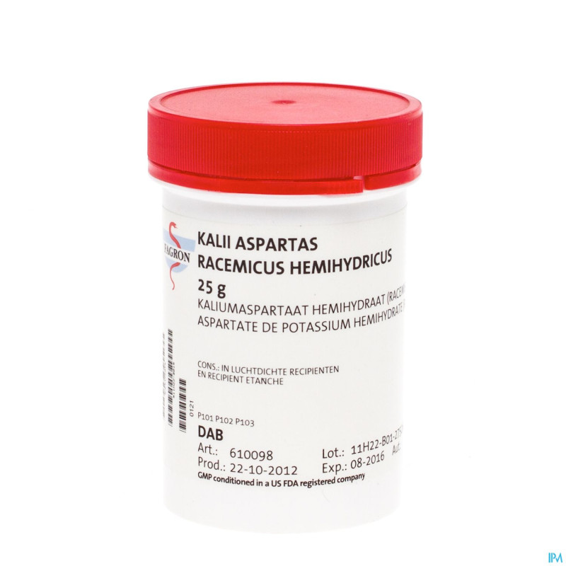 Potassium aspartate hemihy rac    25g fag