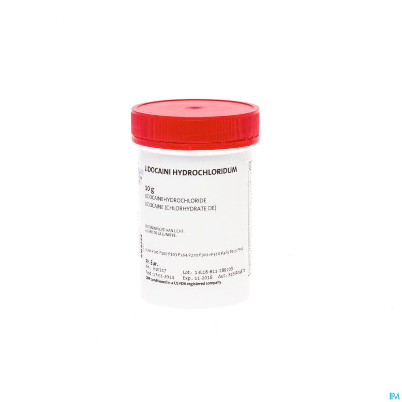 Lidocaine chlorhydrate vrac 10g fag