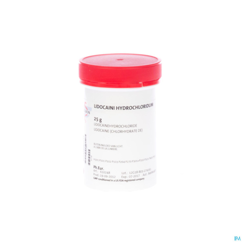 Lidocaine chlorhydrate vrac 25g fag