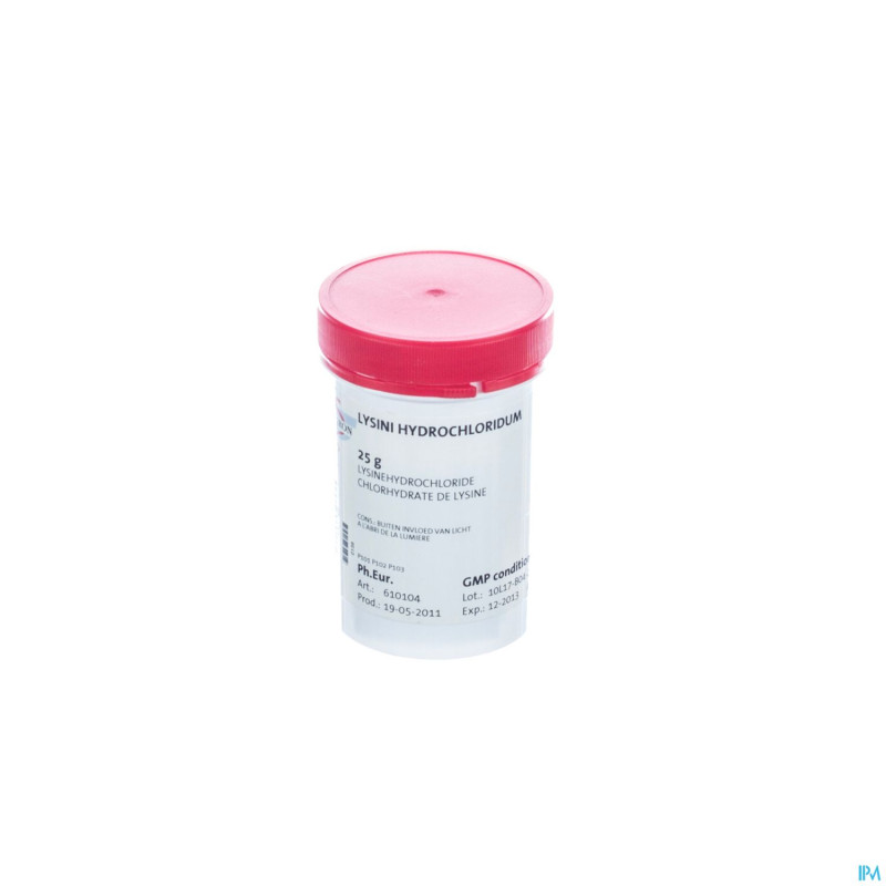L-lysine hcl    25g fag
