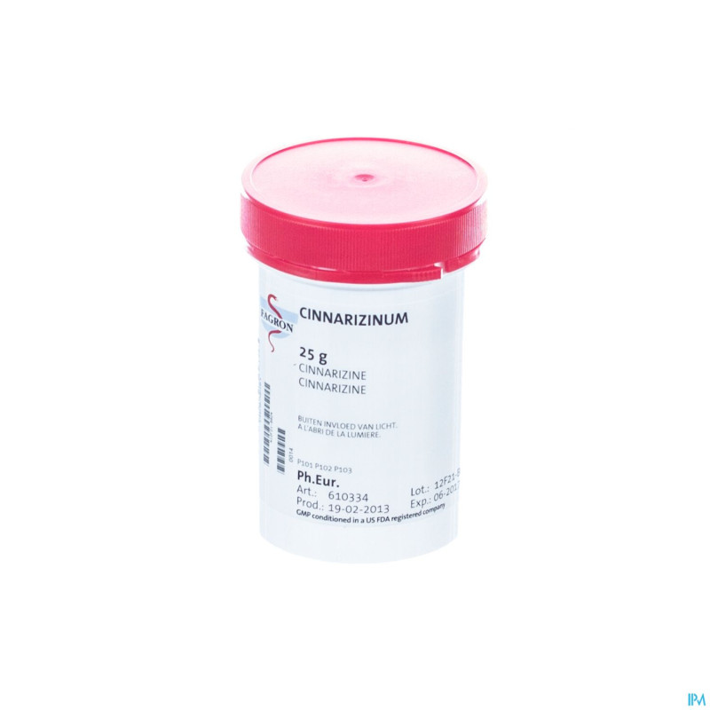 Cinnarizine pdr    25g fag