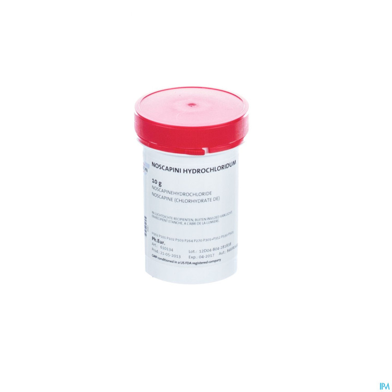 Noscapine chlorhydrate (de) hydrate    10g fag