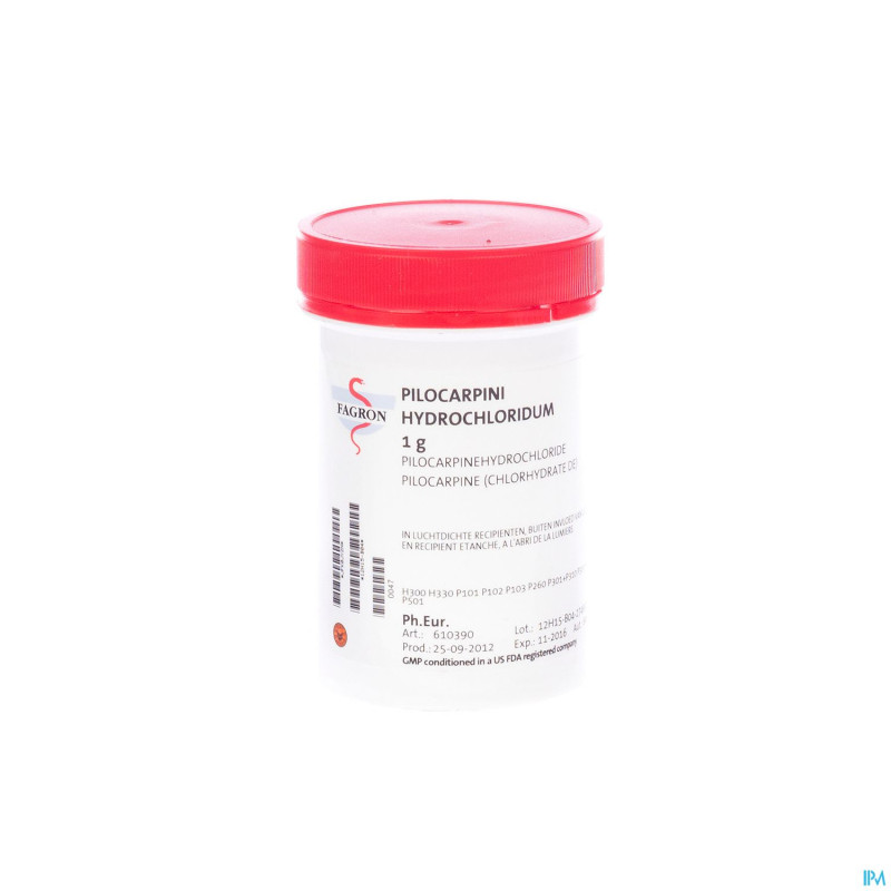Pilocarpine chlorhydrate vrac    1g fag