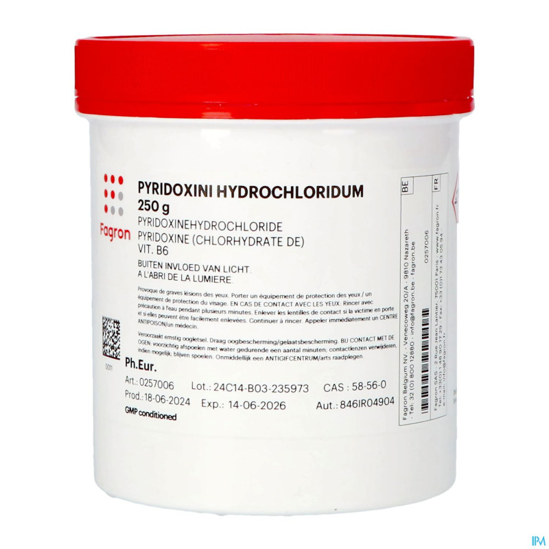 Pyridoxine chlorhydrate vrac    250g fag