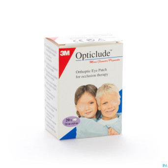 Opticlude 3m junior cp oculaire 63mmx48mm  20 1537