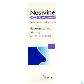 Nesivine ped 0,025% gutt 15ml cfr 2252104