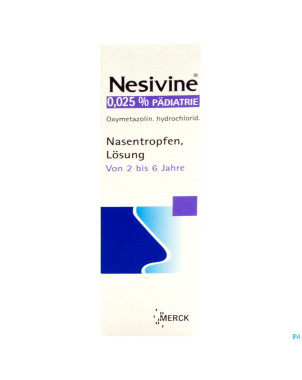 Nesivine ped 0,025% gutt 15ml cfr 2252104
