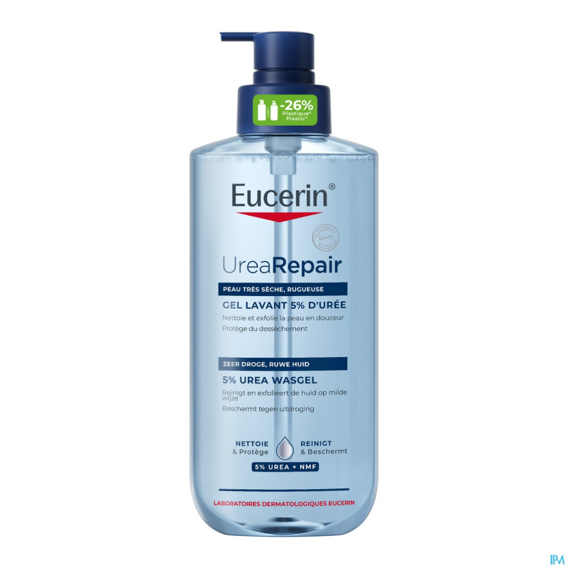 Eucerin urearepair gel lavant 5% uree pompe 400ml