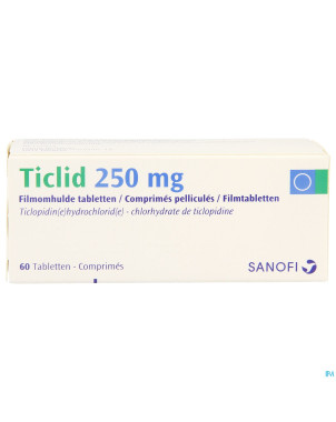 Ticlid drag  60 x 250 mg