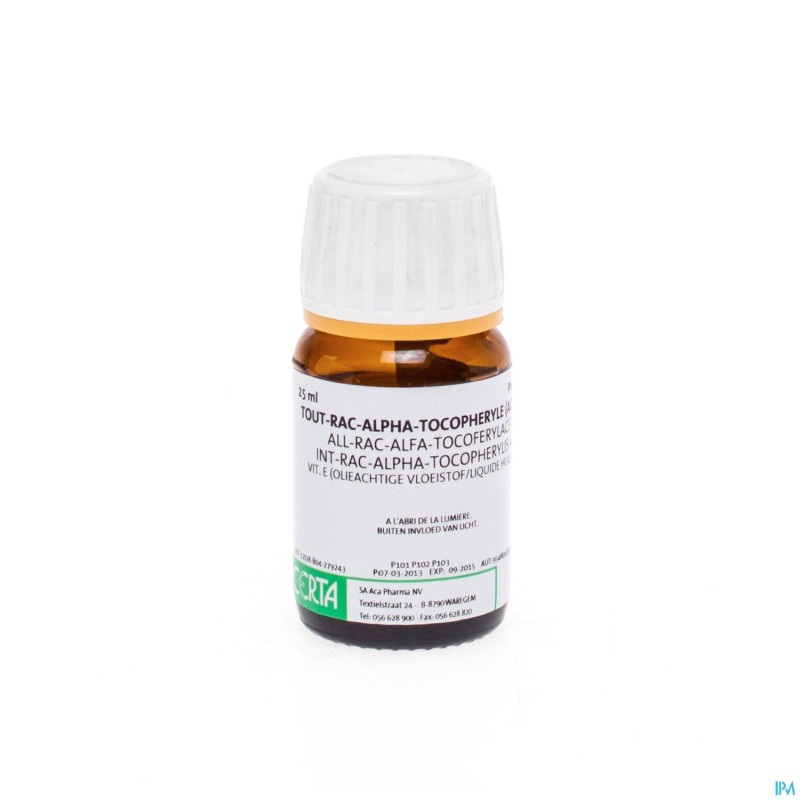 Tocopherol rac. acetate vit e sol hle    25g certa