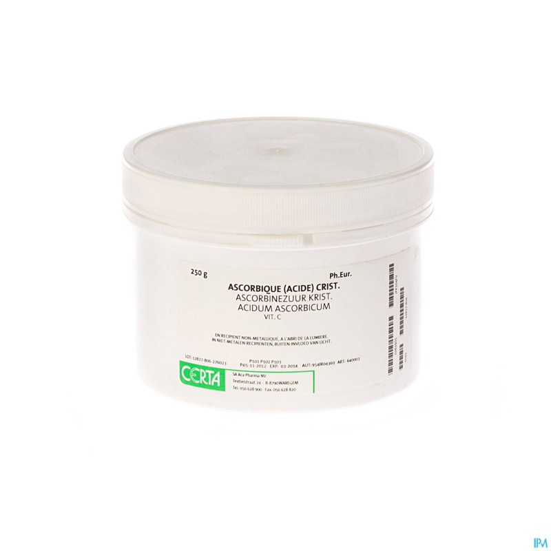 Acide ascorbique (vit c)    250g certa
