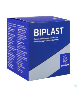 Biplast bande contention adh blanc  8cmx2,5m 1