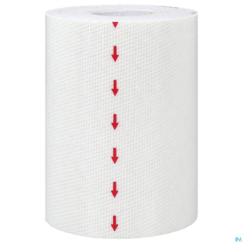 Biplast bande contention adh blanc  8cmx2,5m 1